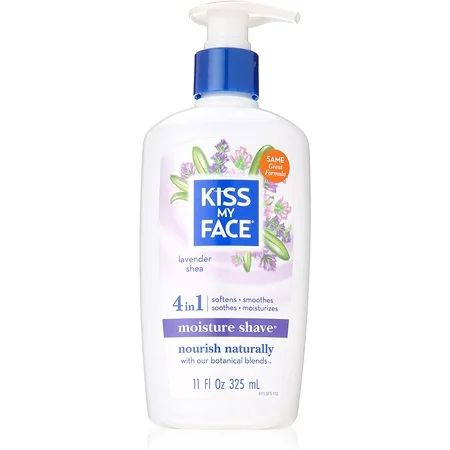 Kiss My Face 4 in 1 Moisture Shave Lavender Shea 11 fl oz Pack of 2 | Walmart (US)