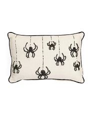 14x20 Beaded French Knot Spider Pillow | Marshalls