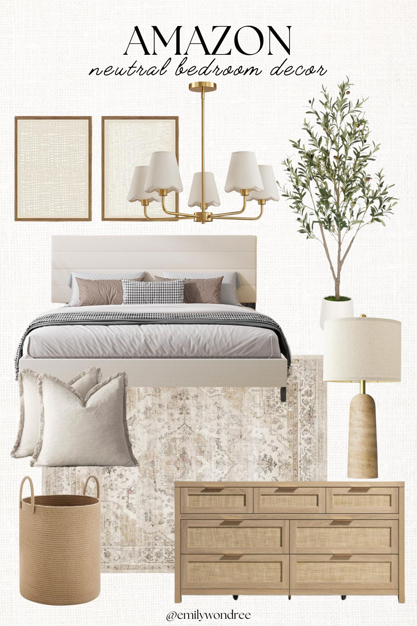 Amazon Neutral Bedroom Decor #amazonhome #neutral #bedroom  

 #LTKSeasonal #LTKHome