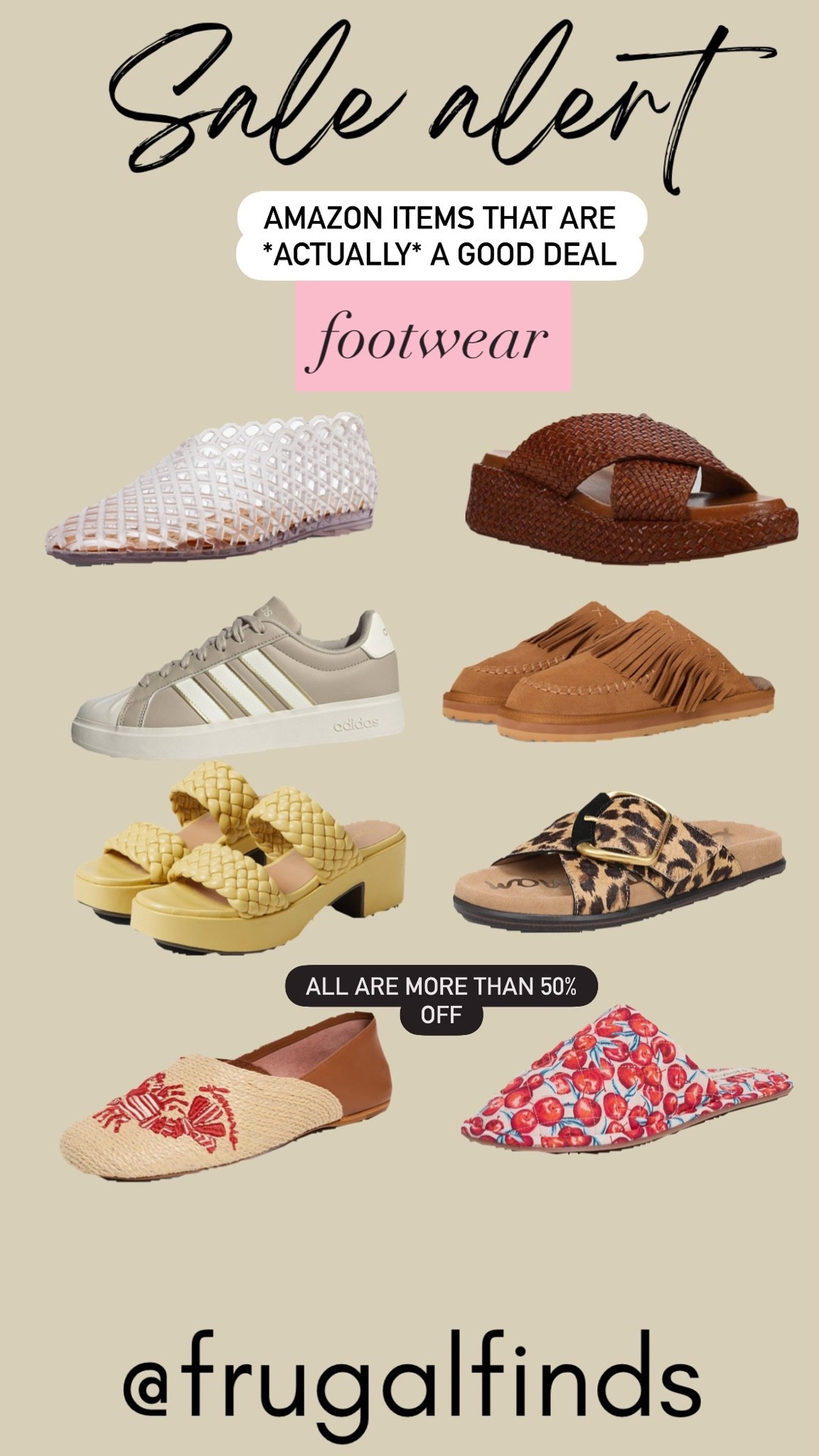 All of these shoes are 40% off or more and all are designer. No knock-offs here.