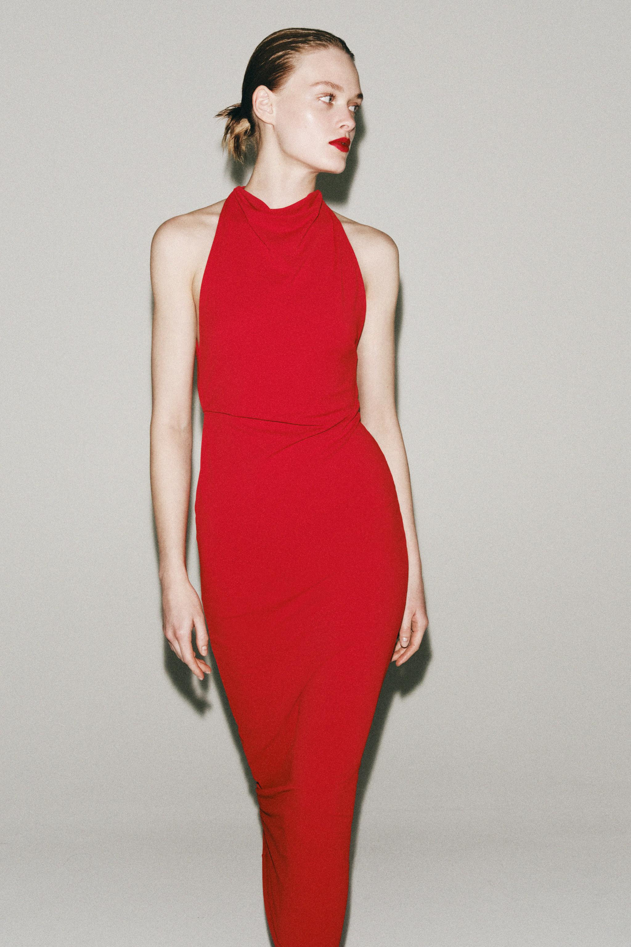LONG HALTER DRESS | Zara US