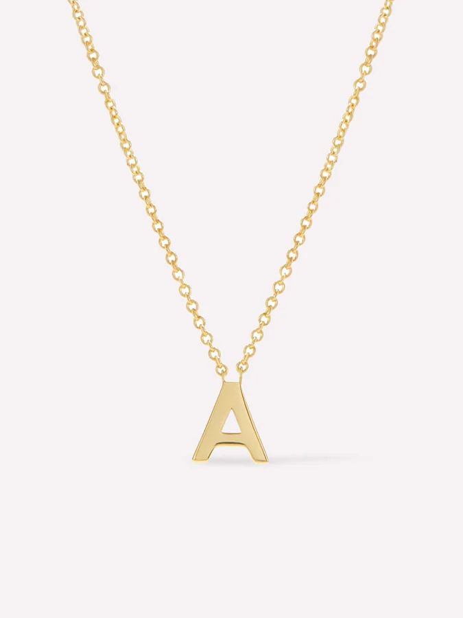 Gold Initial Necklace - Letter Necklace | Ana Luisa