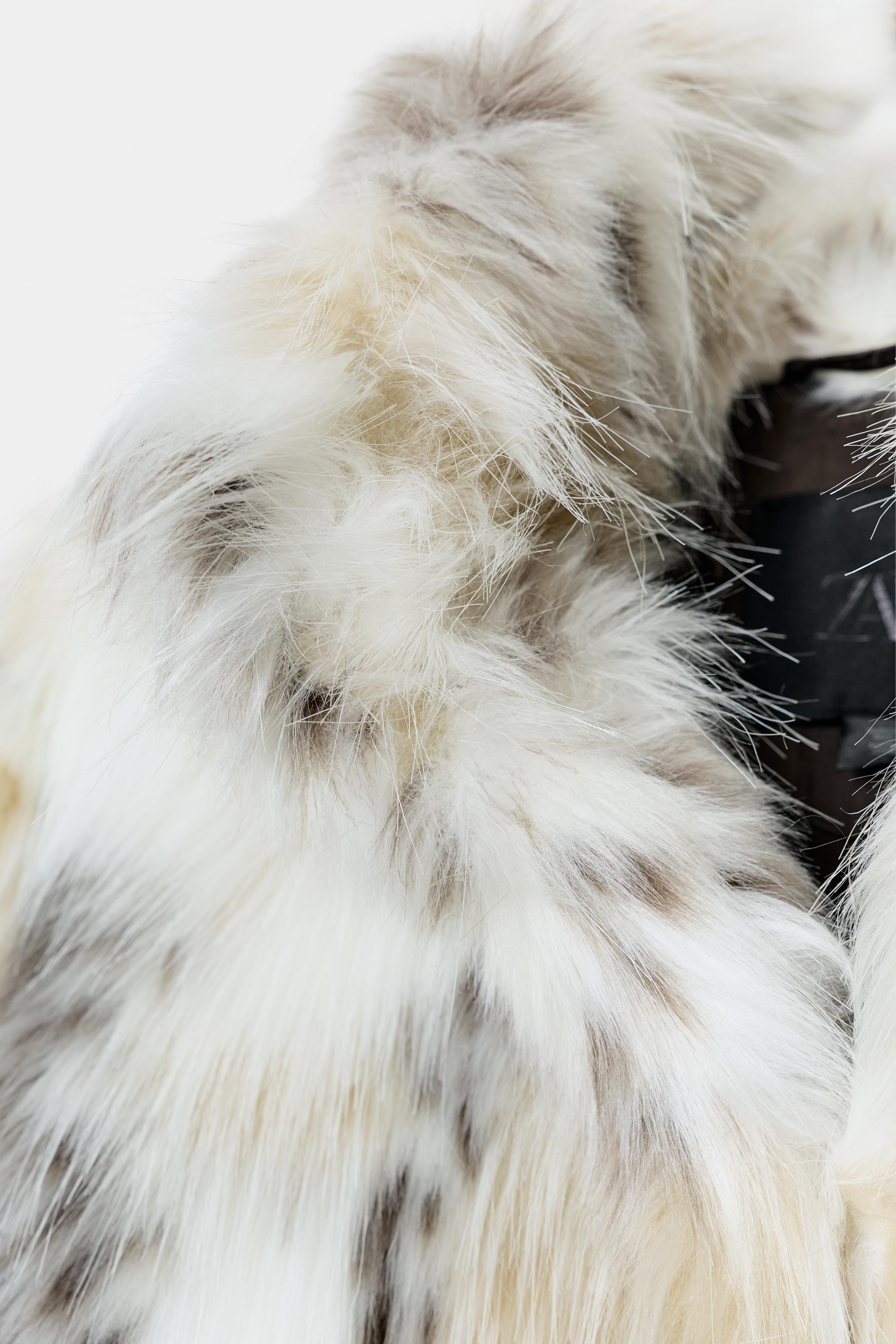 ZW COLLECTION FAUX FUR SHORT COAT | Zara US