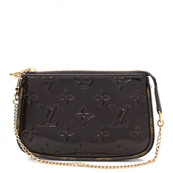 LOUIS VUITTON Vernis Mini Pochette Accessories Amarante | FASHIONPHILE (US)