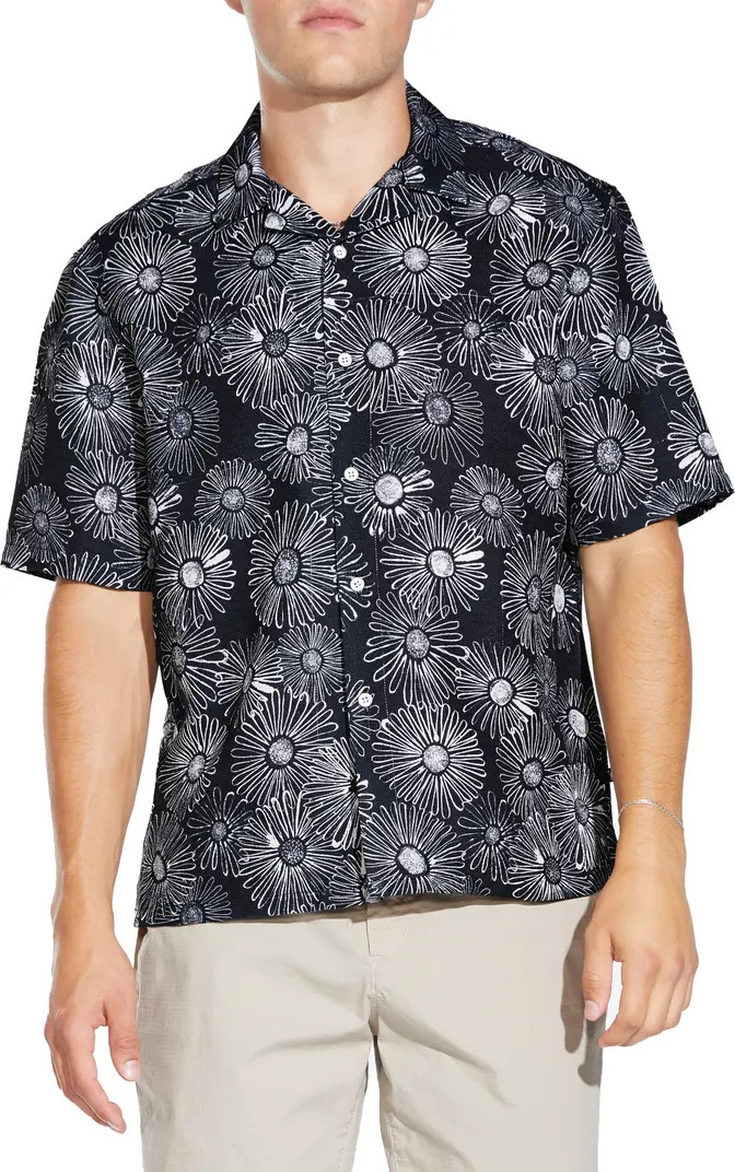 Sierra Textured Crop Camp Shirt | Nordstrom Rack