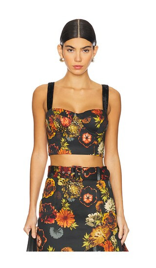 Claudine Top in Black Harvest Bloom | Revolve Clothing (Global)
