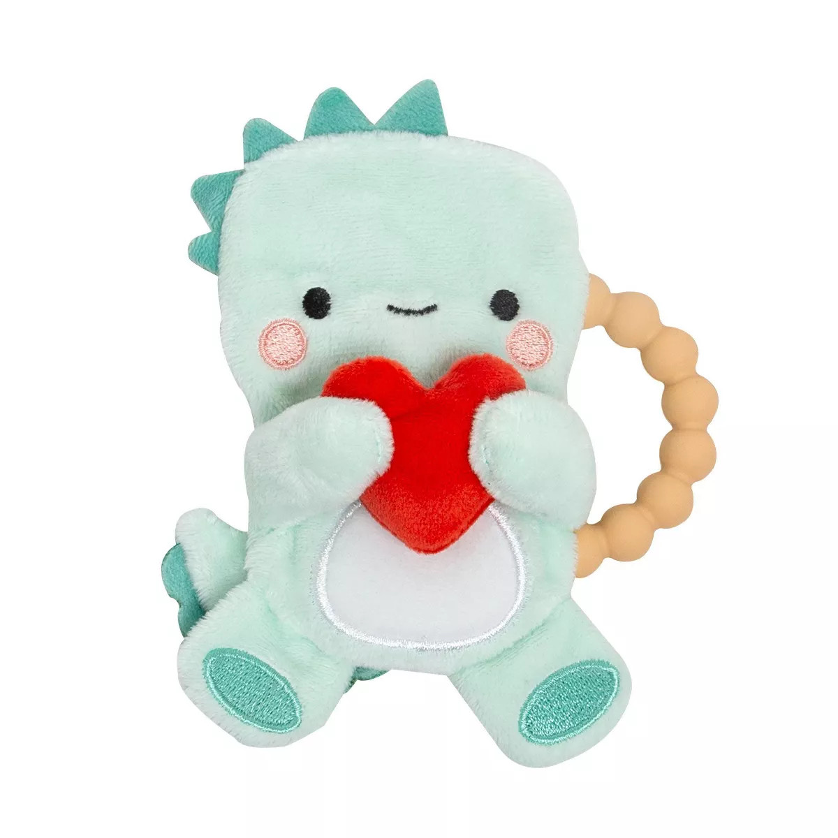 Pearhead Silicone Plush Teether - Dino - Valentine's Day | Target