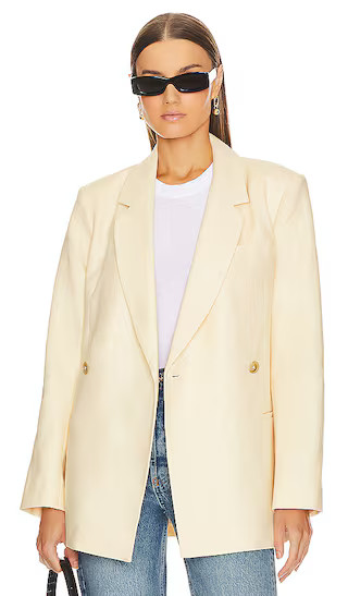 Kaia Blazer in Yellow | Revolve Clothing (Global)