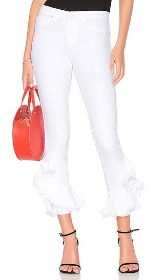 BLANKNYC Reade Crop Anything Goes Jean in White | Revolve Clothing (Global)