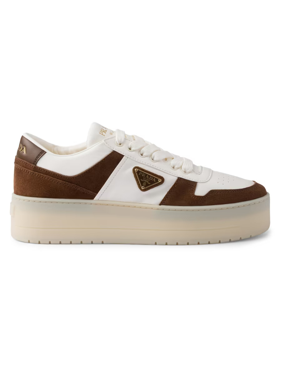 Downtown Bold Nappa Leather and Suede Sneakers | Saks Fifth Avenue