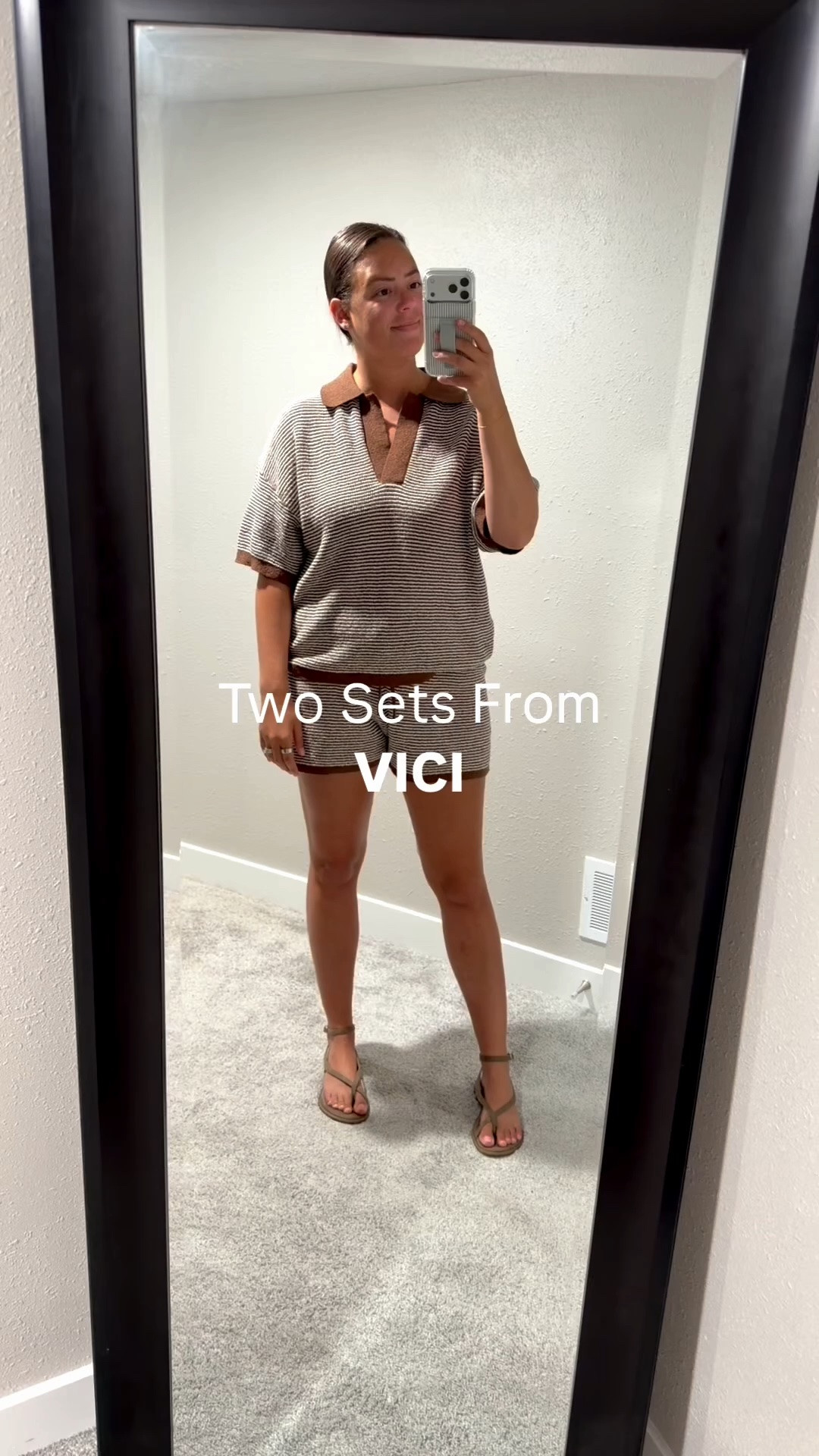 These sets from @VICI have quickly become my favorites! I will be wearing them on repeat all summer long. I am wearing my normal size in every piece but the tailored bottoms. I sized up. I suggest sizing up in the tailored top as well! Use code: SHAILA40 for 40% off!

#LTKootd #LTKSaleAlert