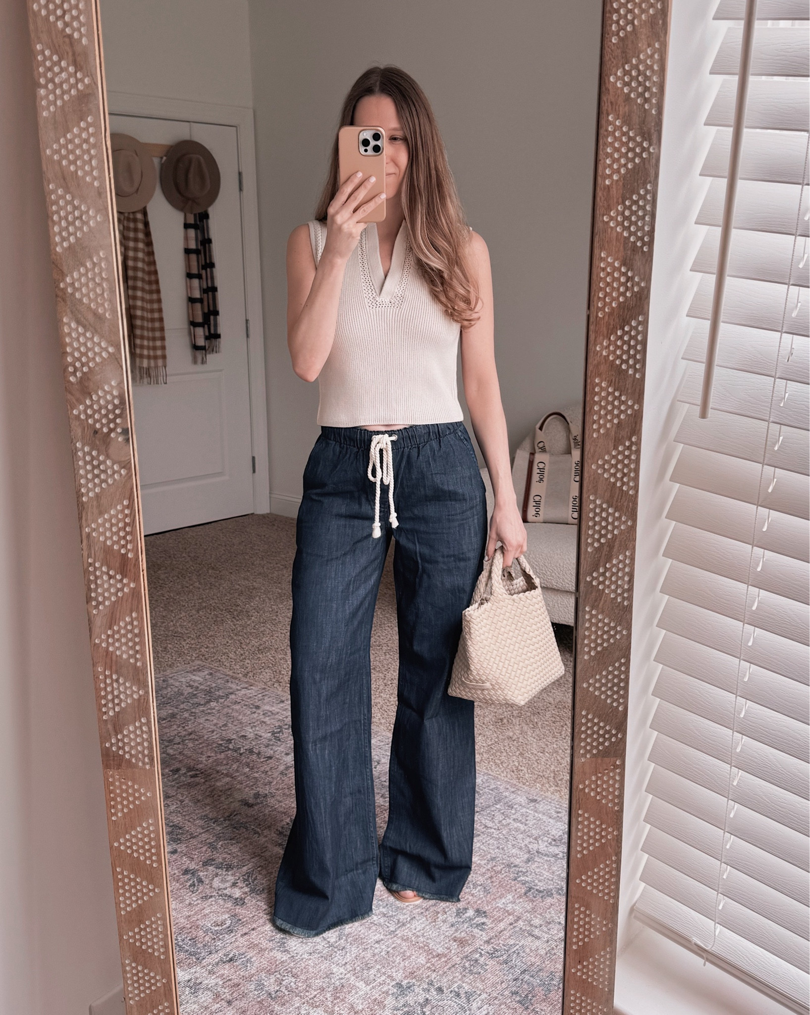 This collared sweater tank is so comfortable, especially with these new pull on jeans! They wear like sweatpants, but are still comfy and polished for all your spring events!

#LTKSeasonal #LTKover40 #LTKstyletip