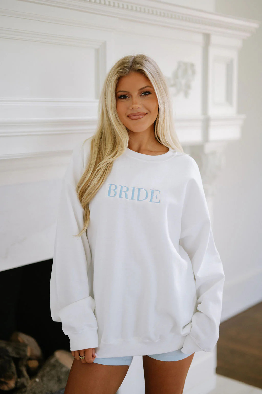 "Bride" Embroidered Crewneck | These Three