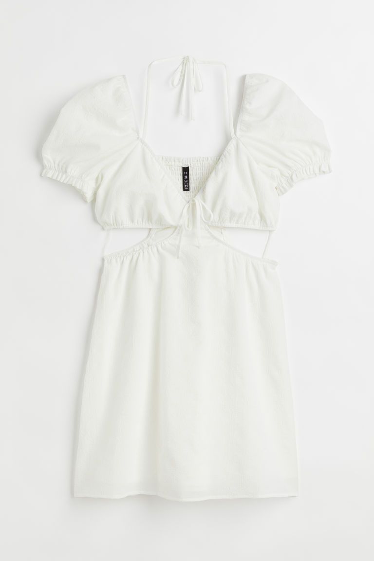 H & M - Cut-out Dress - White | H&M (US + CA)