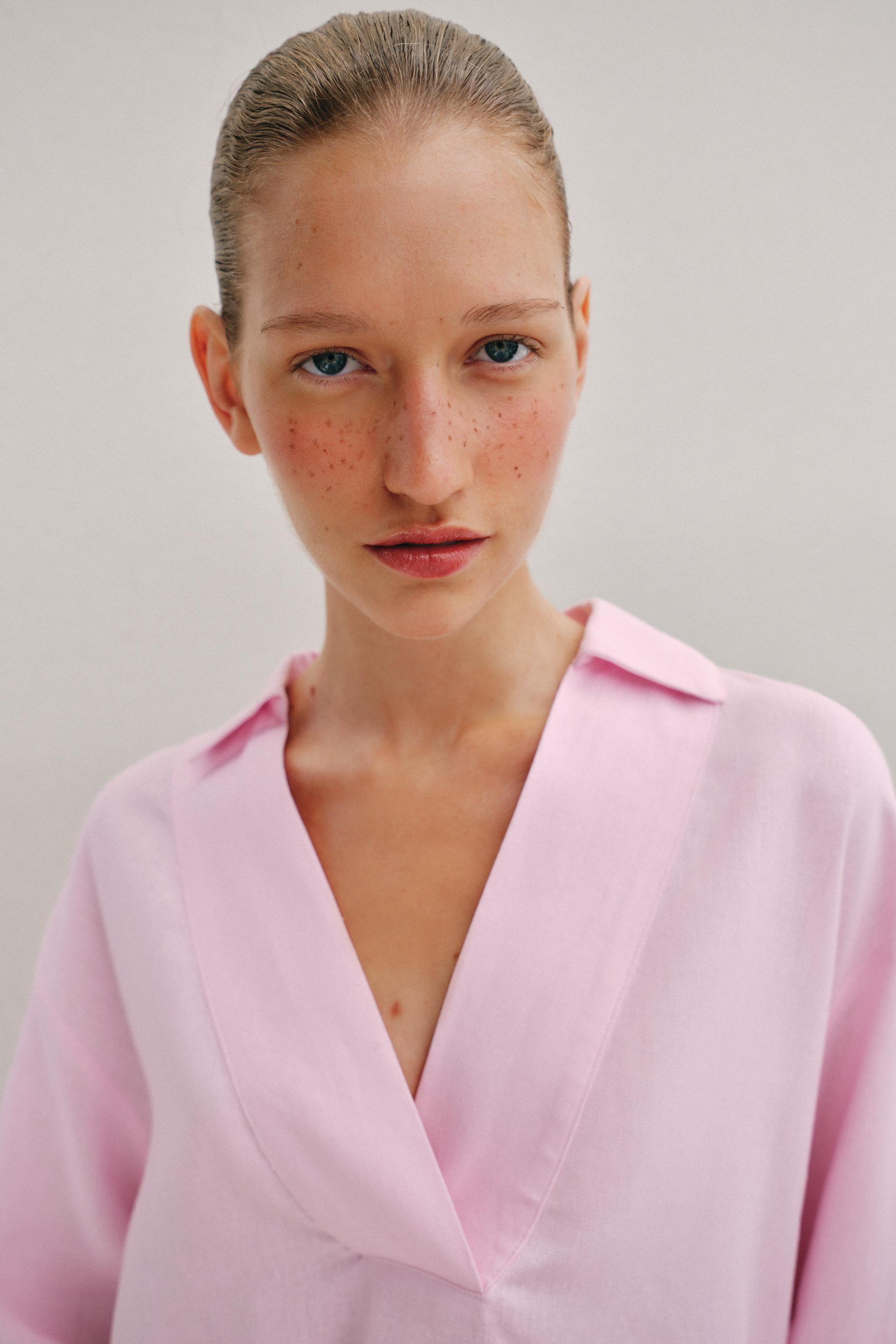 FULL CUT LINEN BLOUSE | Zara US