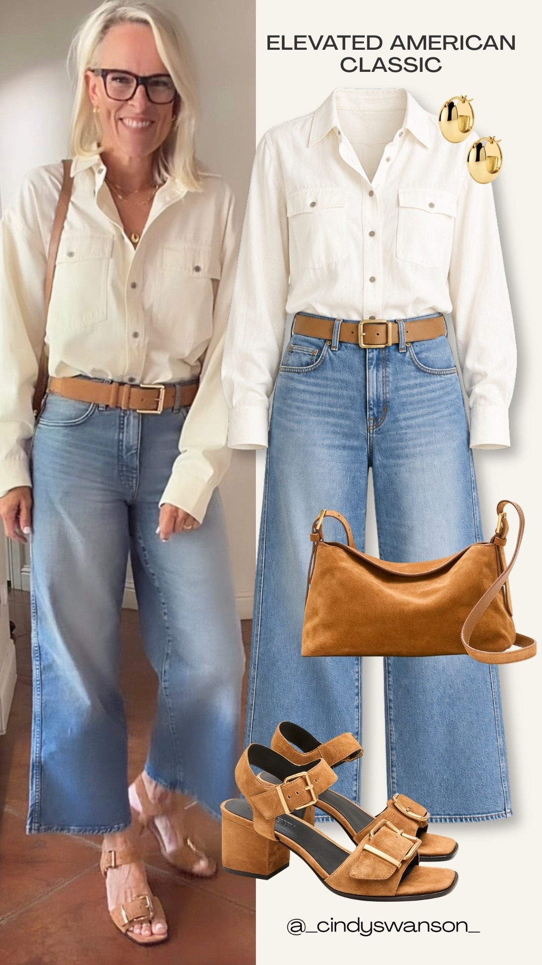 A classic combination I come back to again and again: a crisp white utility shirt with relaxed light-wash jeans. The cognac accessories add just enough warmth, and the pieces are easy to mix into so many everyday outfits.

#LTKOver40 #LTKootd #LTKSeasonal