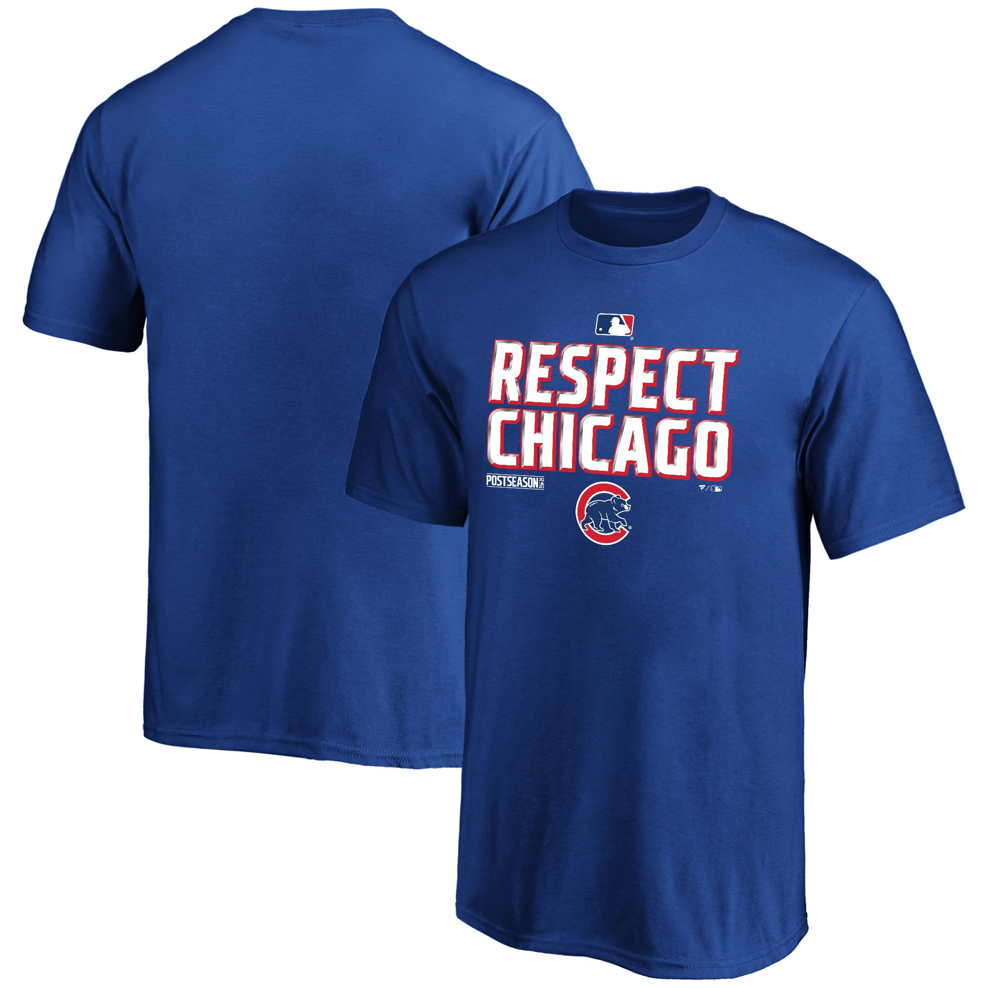 Chicago Cubs Fanatics Branded Youth 2020 Postseason Locker Room T-Shirt - Royal | Fanatics