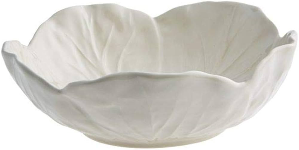 Bordallo Pinheiro Cabbage Bowl, Beige, Set of 4 | Amazon (US)