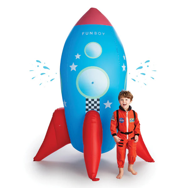 Inflatable Backyard Rocketship Sprinkler | FUNBOY