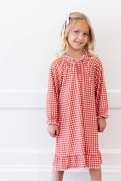 *Preorder* Wendy Dress in Merry Gingham | Plain Jane