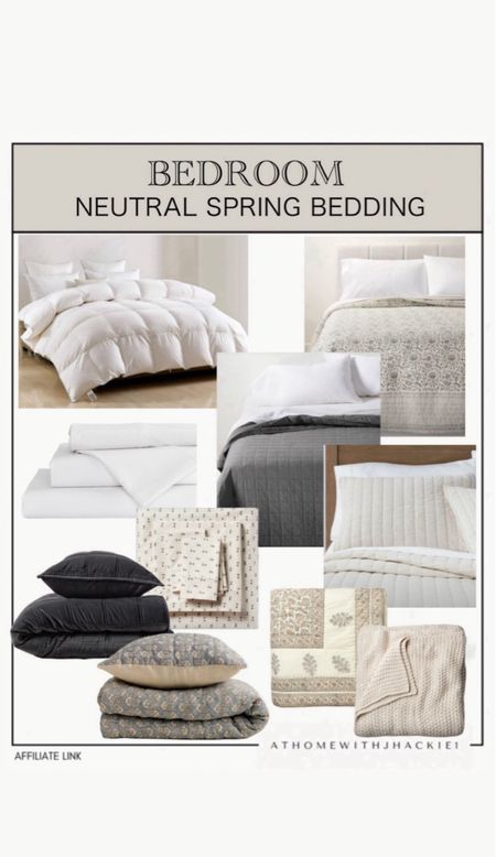 Neutral spring bedding, bedroom, sheets, quilts, comforter, duvet, bed layering, throw blankets

#LTKStyleTip #LTKHome