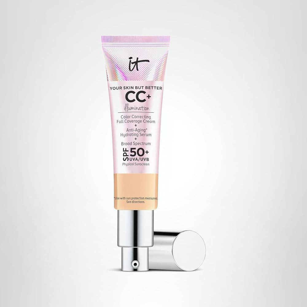 IT Cosmetics CC+ Cream Illumination - Radiant Full Coverage Foundation With SPF 50+, Color Correc... | Amazon (US)