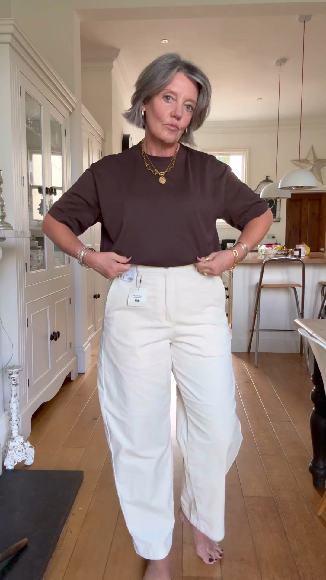 Trying the Uniqlo Curve cord trousers.
I’m wearing Large shorter length. I’m 5ft 5. 
There is a longer length and regular length which is linked below. 
Tee shirt is Large
Sezane products are linked on my stories. 
The washable knitted top and trousers I’m wearing a large in top and bottom . 

Autumn Outfits
Loungewear
Cosy outfit 
Uniqlo
Corduroy 

#LTKover50style #LTKautumn #LTKuk