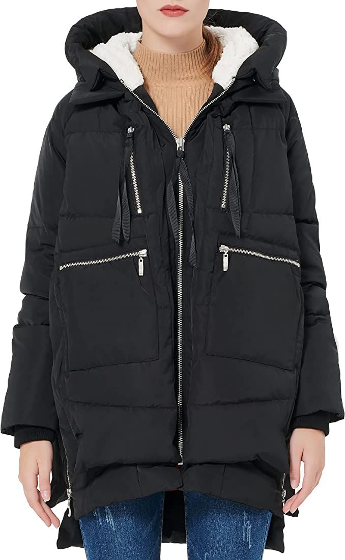 Amazon.com: Orolay Women's Thickened Down Jacket Black Small : Clothing, Shoes & Jewelry | Amazon (US)