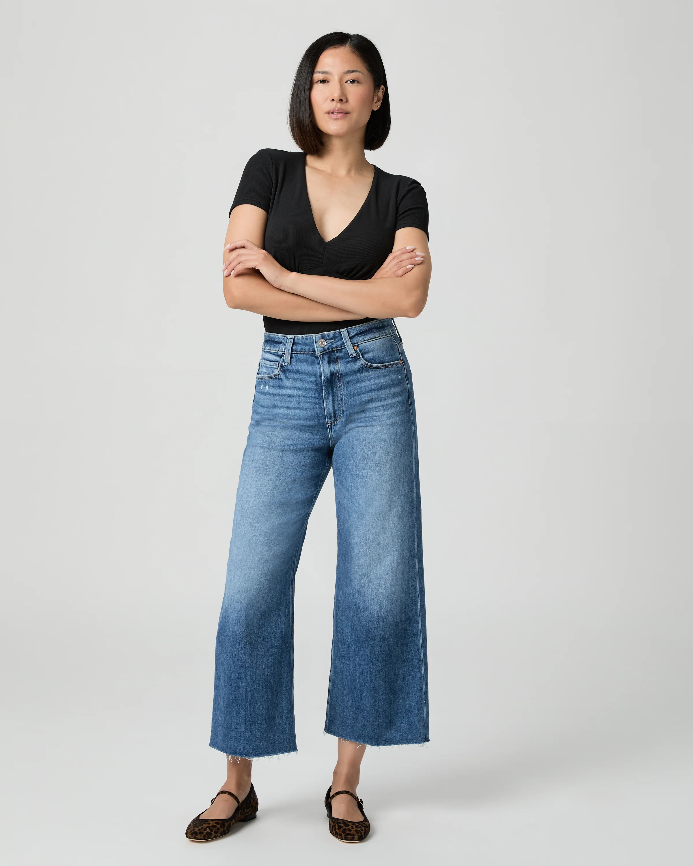 Anessa Petite Wide Leg Jean | Paige