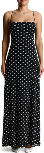 Naked Wardrobe Polka Dot Maxi Dress | Nordstrom | Nordstrom