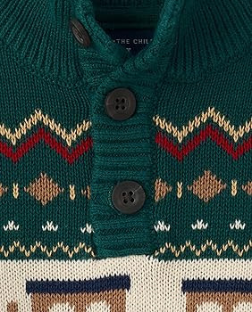 The Children's Place Baby Boys' and Toddler Long Sleeve Mock Neck Pullover Sweater | Amazon (US)