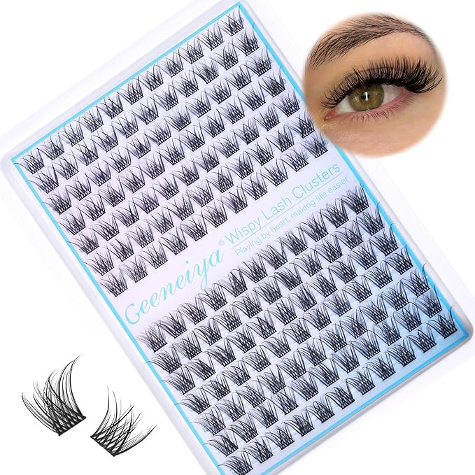 Short Lash Clusters Wispy C Curl Eyelash Clusters 10-12MM Individual Eyelashes Natural Cluster Ey... | Amazon (US)