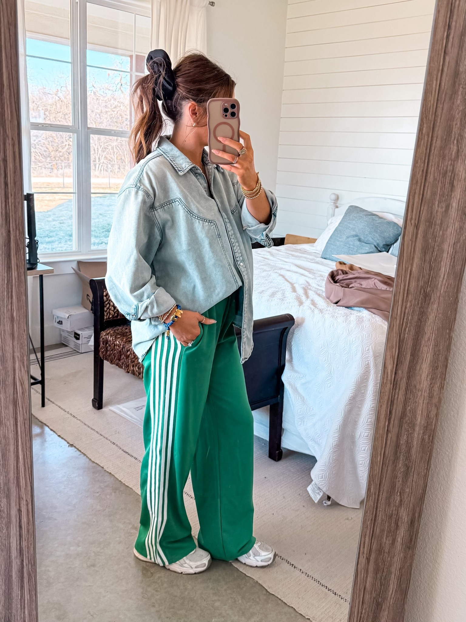 You will probably find me in track pants most days. Perfect pants for transitioning to spring and so fun to style  

#LTKgrwm #LTKootd #LTKmomlife