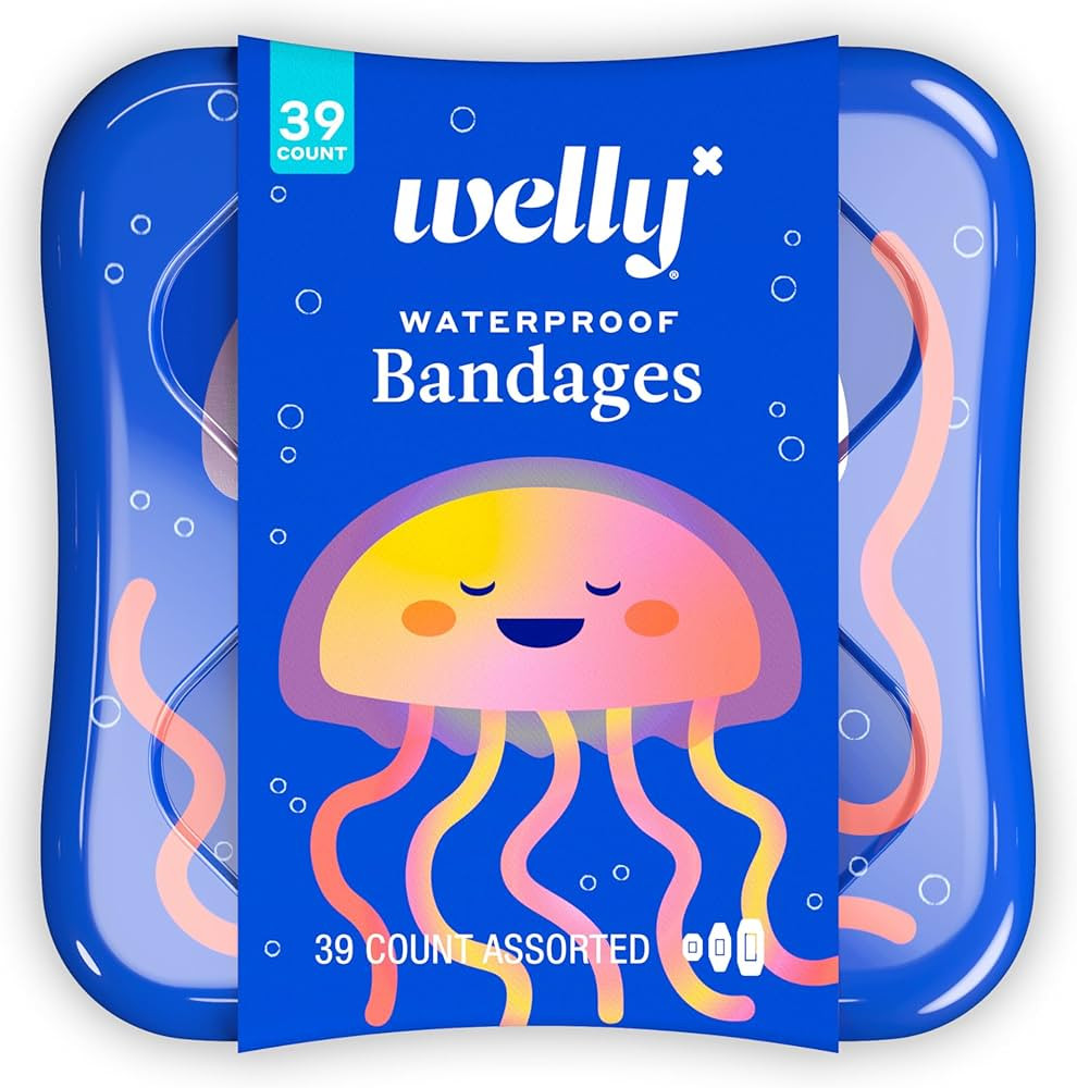 Welly Bandages - Waterproof | Adhesive Flexible Fabric Bravery Badges | Assorted Shapes for Minor... | Amazon (US)