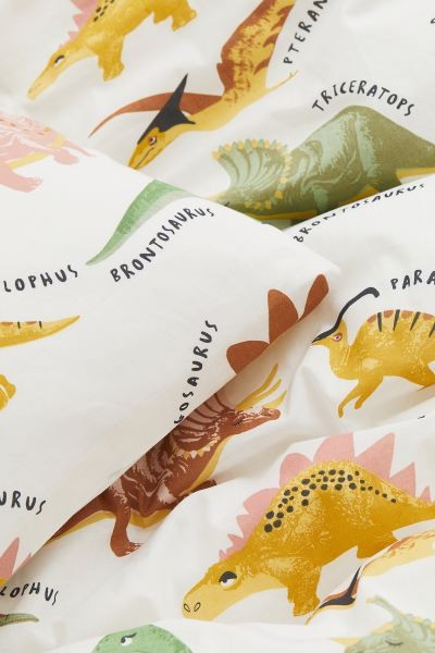 Patterned Twin Duvet Cover Set | H&M (US + CA)