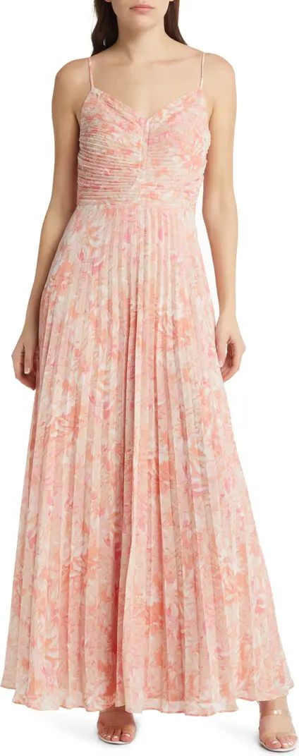 Floral Print Pleated Dress | Nordstrom