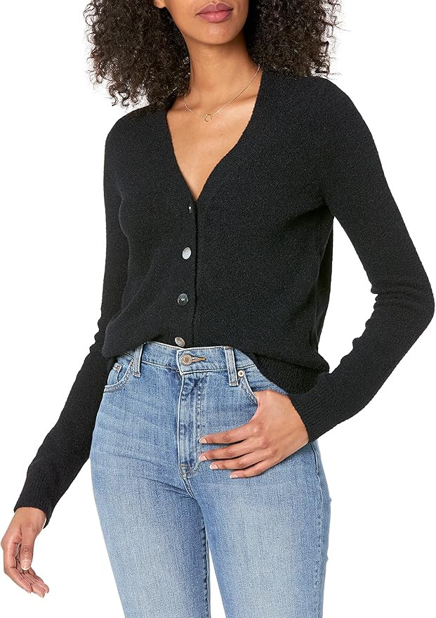 The Drop Women's Francine V-Neck Button Front Cozy Cardigan | Amazon (US)