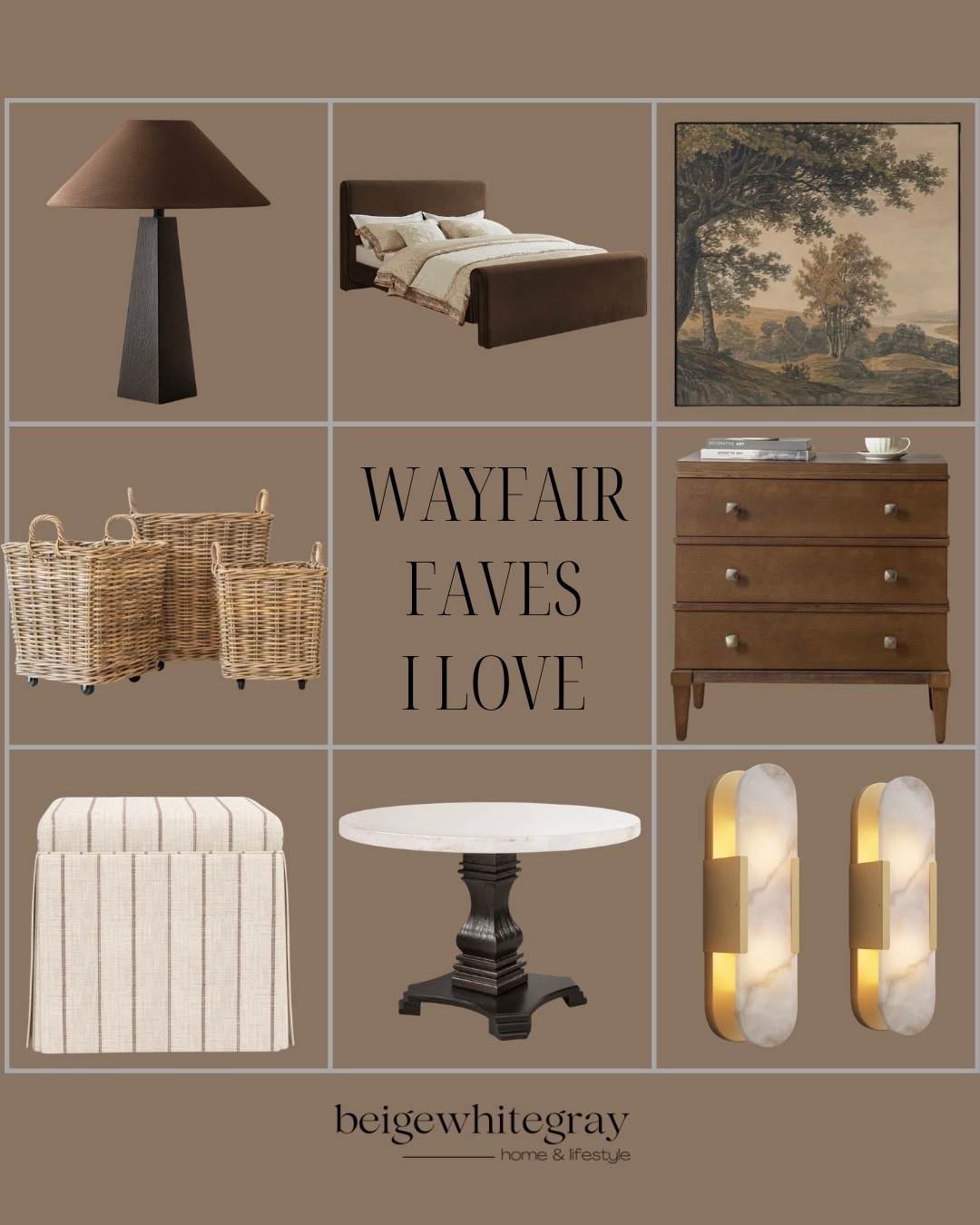 @wayfair #wayfairpartner #ad #Wayfair

If you love timeless, designer-inspired decor with a modern organic feel… these are pieces I truly recommend.

Perfect for entryway styling, living room decor, foyer statement moments, neutral home decor lovers, and high-end look for less furniture finds.