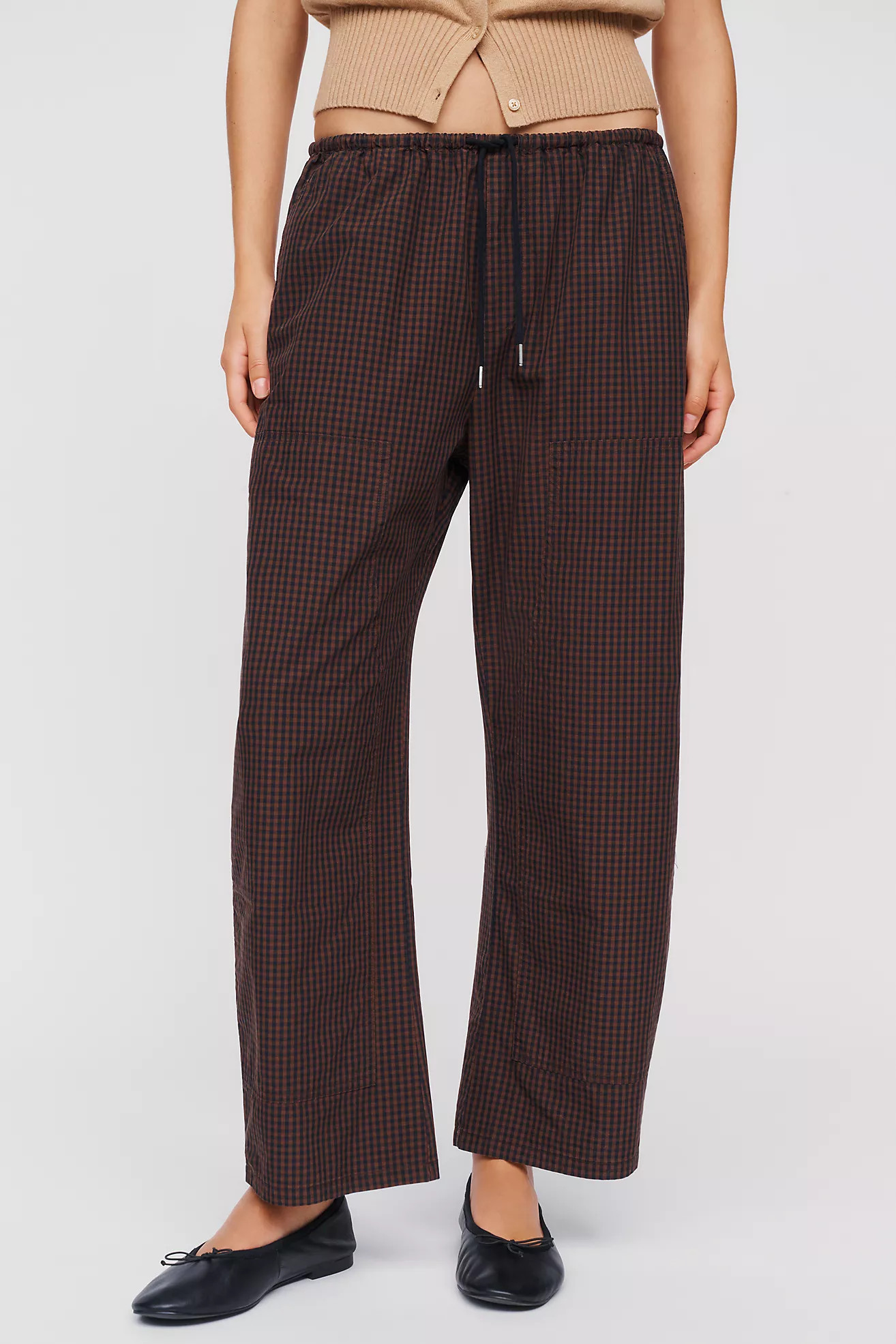Pistola Theo Drawstring Poplin Pants | Anthropologie (US)
