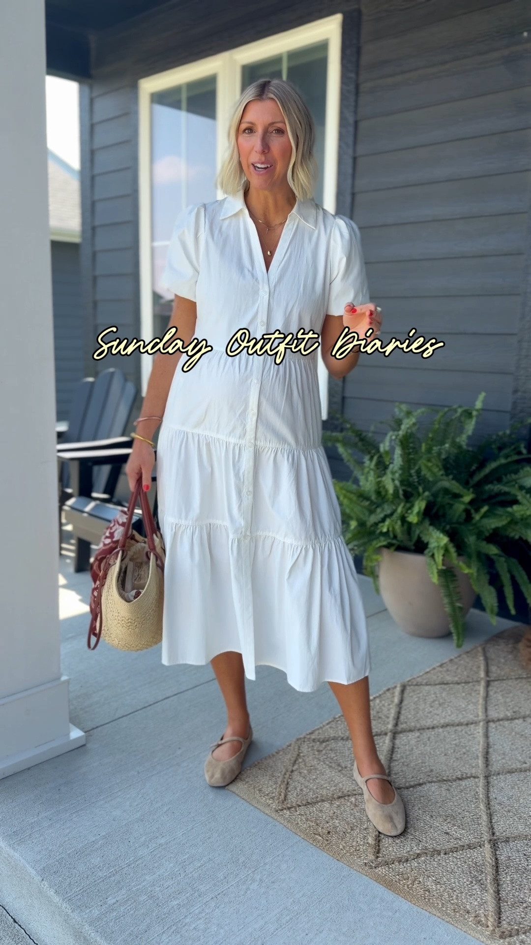 Sunday outfit diaries:

￼ Getting dressed, doesn’t need to be complicated, but it does need to be intentional. Filling your wardrobe with great foundational pieces like a classic white dress and then using your accessories to add some trend and personality to your outfit. 

This simple formula takes the guess work out of getting dressed 🤍

#LTKgrwm #LTKmomlife #LTKOver40