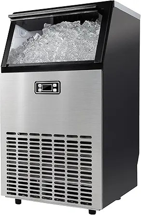 EUHOMY Commercial Ice Maker Machine - 95lbs Daily Production, 33lbs Ice Storage, Stainless Steel ... | Amazon (US)