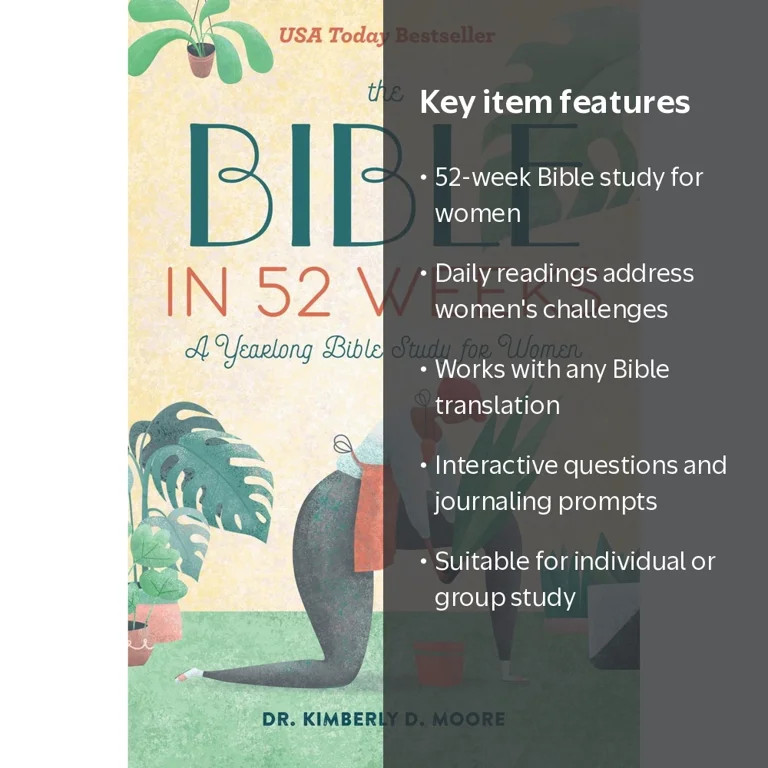 The Bible in 52 Weeks: A Yearlong Bible Study for Women (Paperback) | Walmart (US)