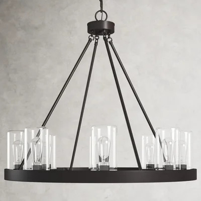 Clemons 8 -Bulb 27.63" H Outdoor Chandelier | Wayfair Professional
