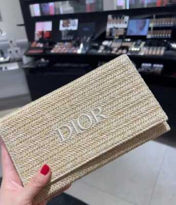 Dior Beauty 2023 Summer Limited Edition Rattan Beige Cosmetic Pouch Storage Bag  | eBay | eBay US