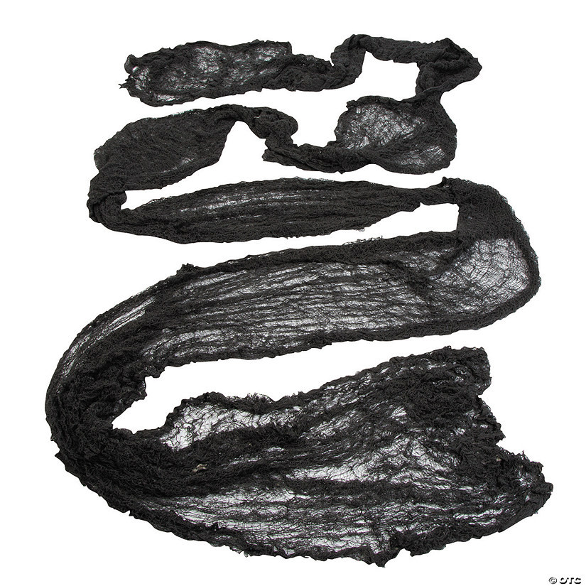 24 Ft. x 6 Ft. Super-Size Black Creepy Cloth Halloween Decoration | Oriental Trading Company