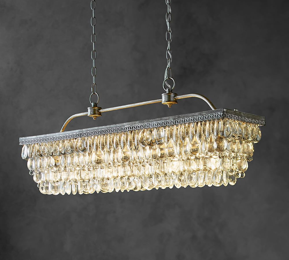 Clarissa Rectangular Chandelier | Pottery Barn (US)