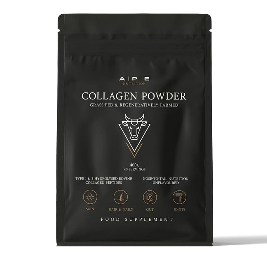 APE Nutrition Collagen Powder Peptides | 400g Type 1 & 3 Bovine Collagen Protein | 100% Grass-Fed... | Amazon (UK)