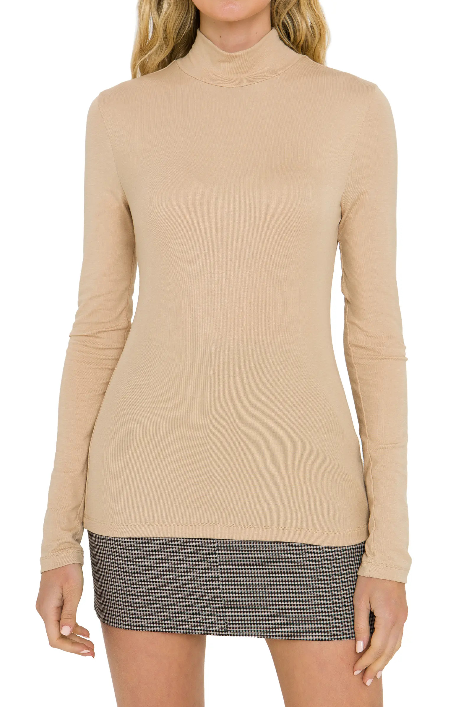 Ribbed Mock Neck Top | Nordstrom