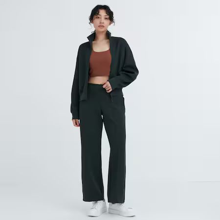 Pleated Wide Leg Trousers | UNIQLO (UK)