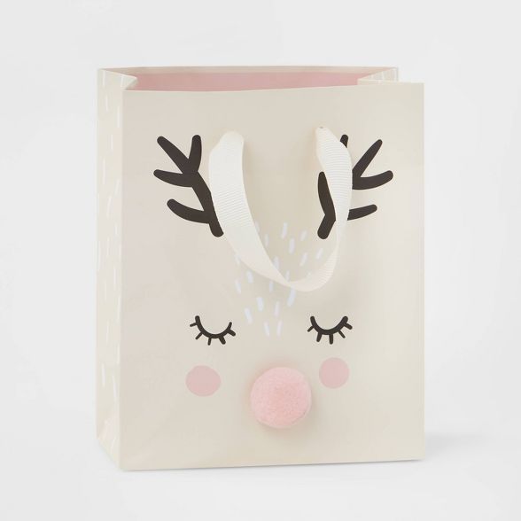 Petite Reindeer Nose Gift Bag - Wondershop&#8482; | Target